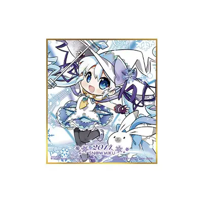 [Kuji] Snow Miku Ichiban Kuji H-Prize Shikishi Snow Miku 2014