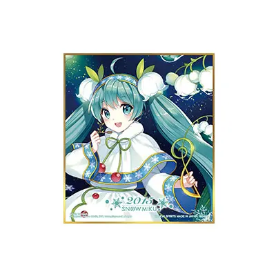 [Kuji] Snow Miku Ichiban Kuji H-Prize Shikishi Snow Miku 2015