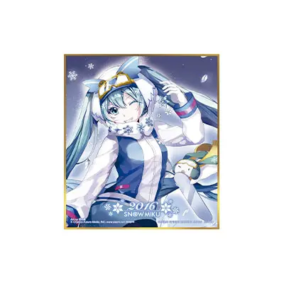 [Kuji] Snow Miku Ichiban Kuji H-Prize Shikishi Snow Miku 2016