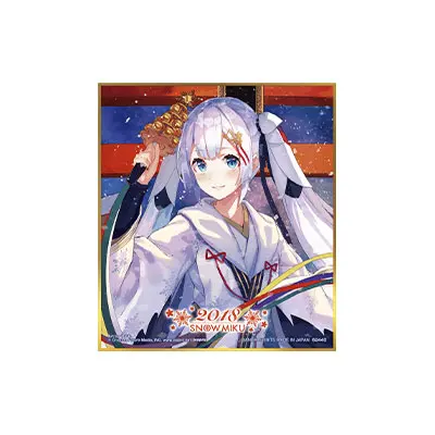 [Kuji] Snow Miku Ichiban Kuji H-Prize Shikishi Snow Miku 2018