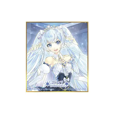 [Kuji] Snow Miku Ichiban Kuji H-Prize Shikishi Snow Miku 2019
