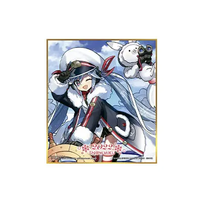 [Kuji] Snow Miku Ichiban Kuji H-Prize Shikishi Snow Miku 2022