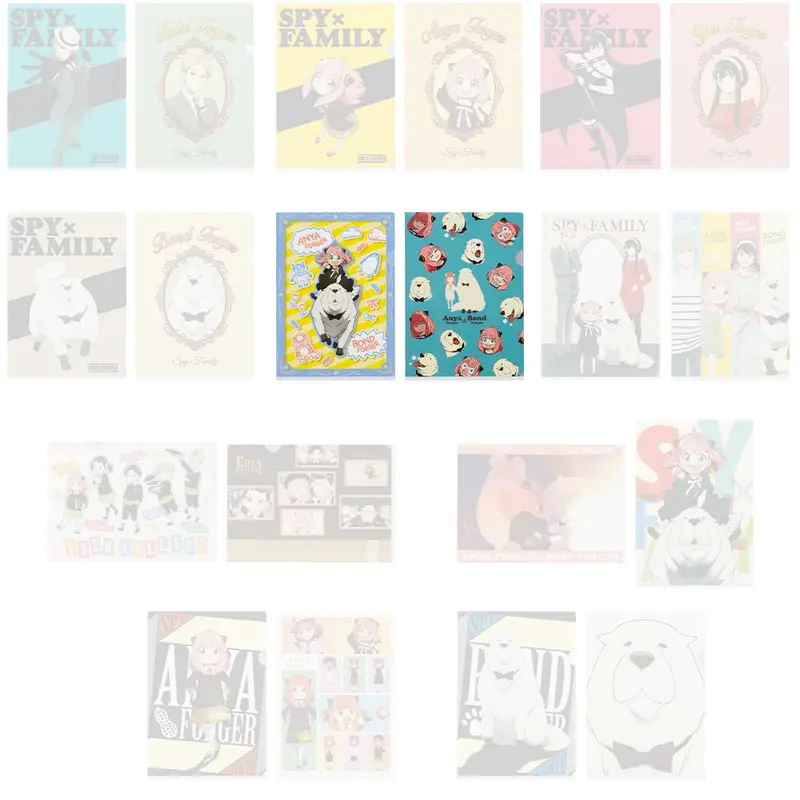 [Kuji] Spy x Family ~Embark on a mission~ Ichiban Kuji H-Prize Clearfile-Set Anya & Bond Forger