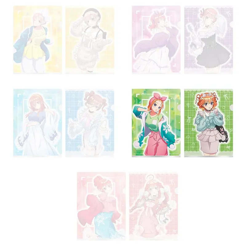 [Kuji] The Quintessential Quintuplets ~Time For Just The Two Of Us~ Ichiban Kuji H-Prize Clearfile-Set Yotsuba Nakano