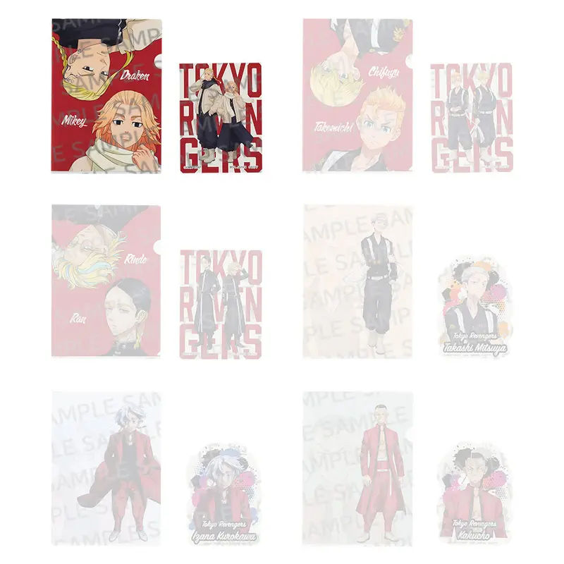[Kuji] Tokyo Revengers ~Tenjiku Arc~ Ichiban Kuji F-Prize Clearfile mit Sticker-Set Draken & Mikey