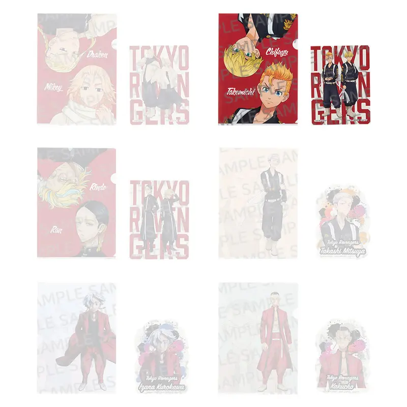 [Kuji] Tokyo Revengers ~Tenjiku Arc~ Ichiban Kuji F-Prize Clearfile mit Sticker-Set Takemichi Hanagaki & Chifuyu Matsuno