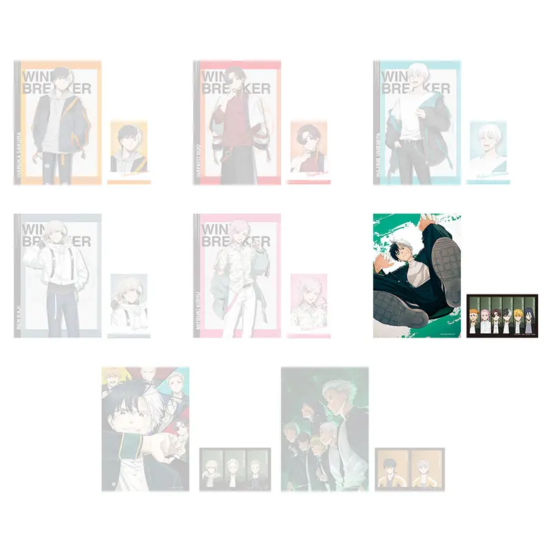 [Kuji] Wind Breaker Ichiban Kuji F-Prize B4 Clearposter+Sticker Set Haruka Sakura (B)