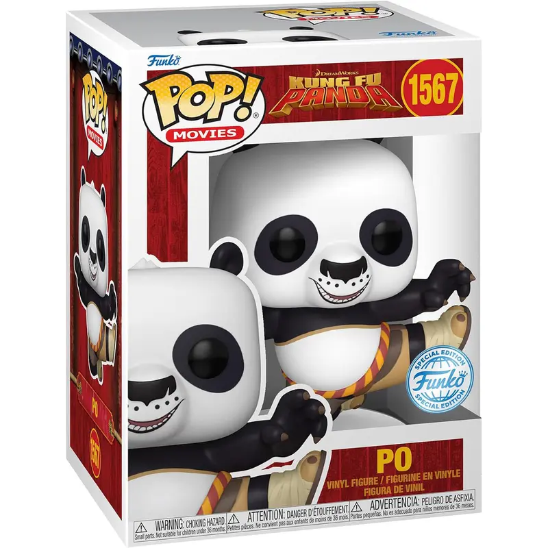 Kung Fu Panda - Po (Sprungkick) - Funko POP! Movies #1567 - Special Series Exclusive - 30 Jahre Dreamworks