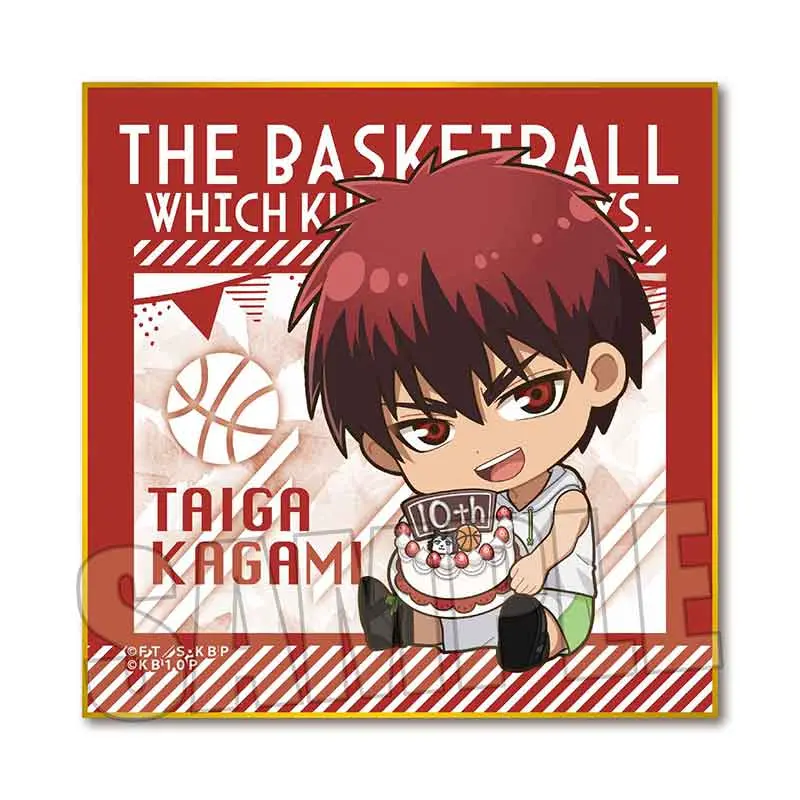 Kuroko no Basket GyuGyutto 10th Anniversary Version Shikishi Taiga Kagami