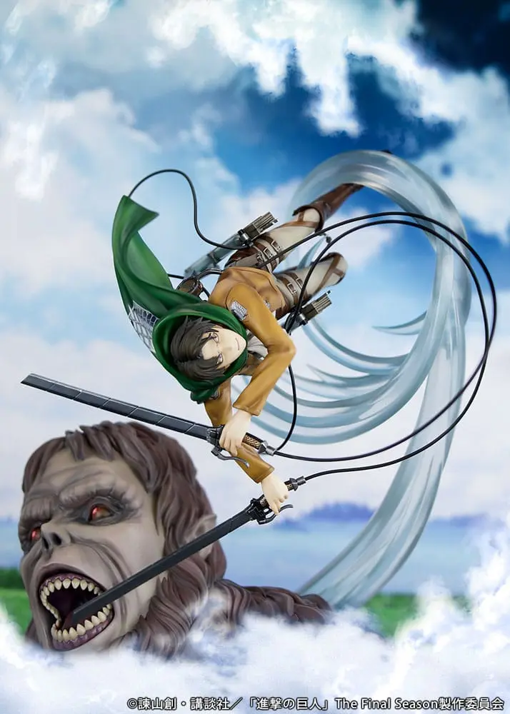 Levi vs Beast Titan Ver. PVC Statue 1/7 28 cm Attack on Titan