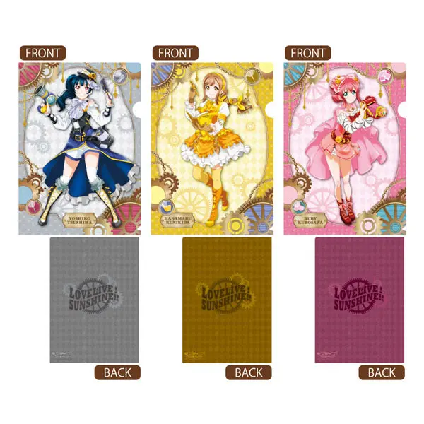 Love Live! Sunshine!! Steampunk Style Clearfile-Set Yoshiko & Hanamaru & Ruby