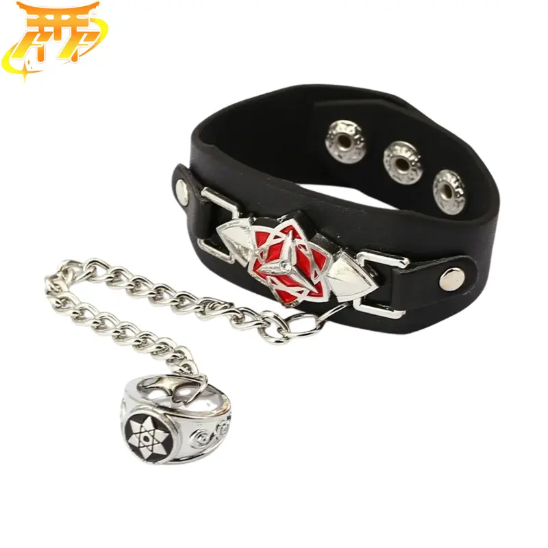 „Mangekyō Sharingan“ Armband + Ring – Naruto Shippuden