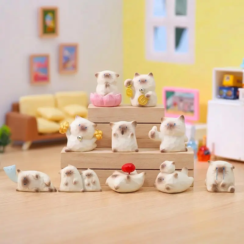 Maomao PAL - Emotion Series - Flocked Blind Box - Mini-Figur - Einzelbox - Thing Woo
