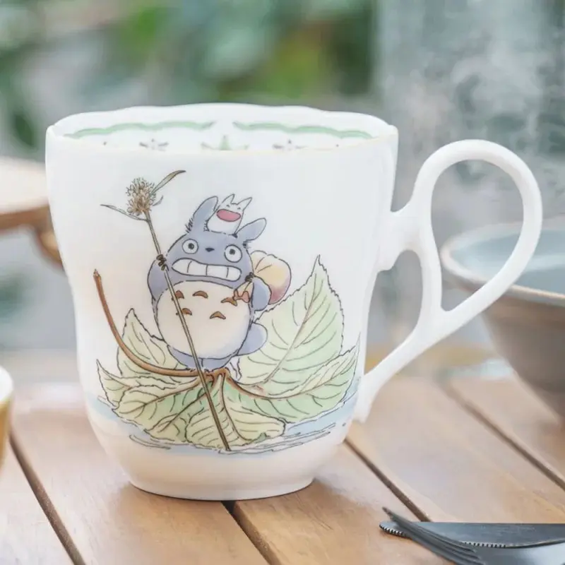 Mein Nachbar Totoro - Totoro Autumn Leaf - Porzellanbecher - 9,2 cm - Noritake