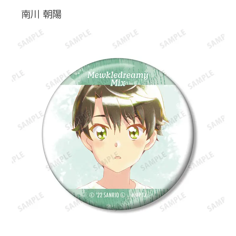 Mewkledreamy Mix! Ani-Art Aqua Label Button Asahi Minamikawa