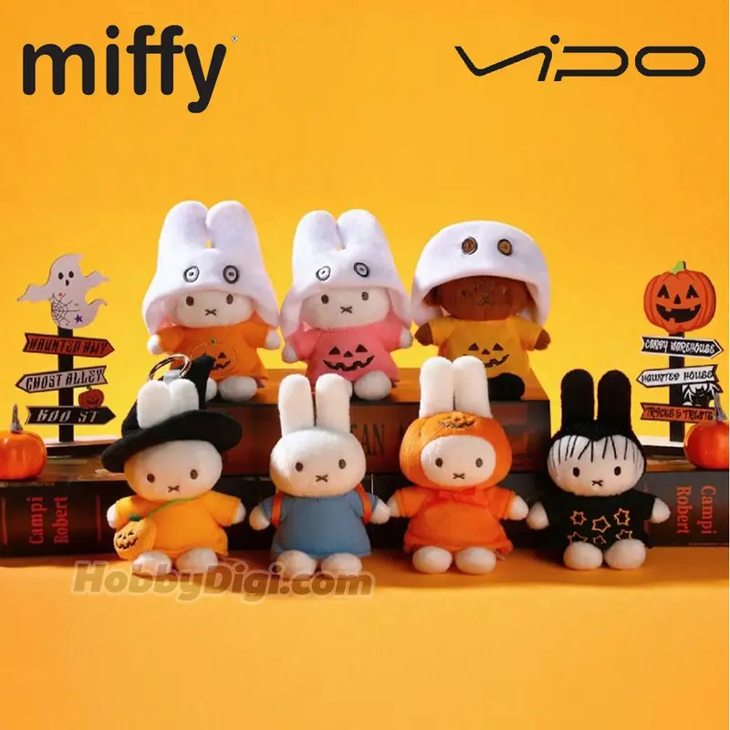 Miffy - Halloween Ver. Plüsch Schlüsselanhänger Blind Box - Einzelbox - 10,5-15cm - Vipo