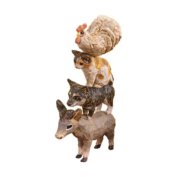 Mio Hashimoto's Bremer Stadtmusikanten Figur - Wood Carving Style - Premium Gashapon