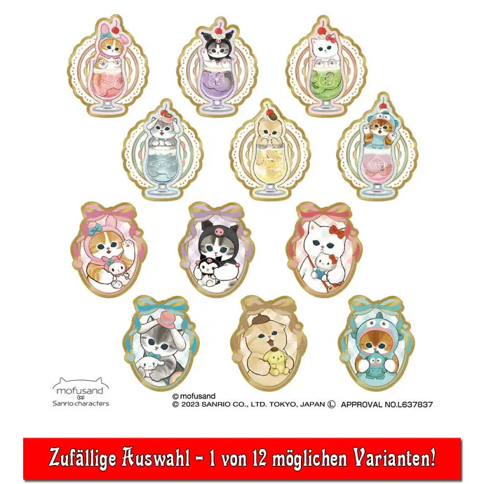 [Mofumofu Store] Mofusand x Sanrio Characters Pin *Blindbox*