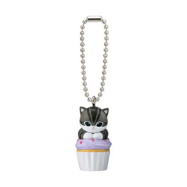 Mofusand Cupcake Nyan Anhänger - Purple - Gashapon