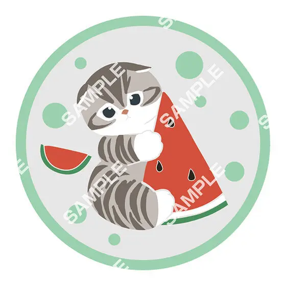 Mofusand Gashapon Untersetzer "Wassermelone"