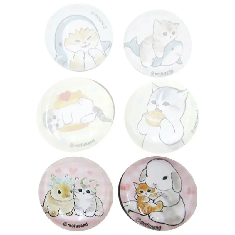 Mofusand Glas Magnet-Set "Bunny"