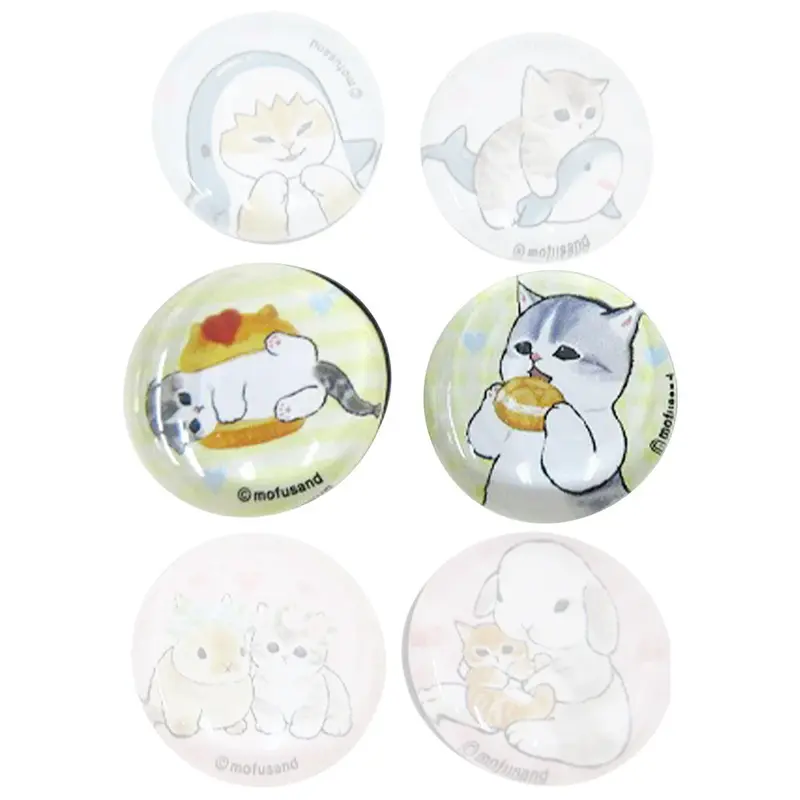 Mofusand Glas Magnet-Set "Cake"