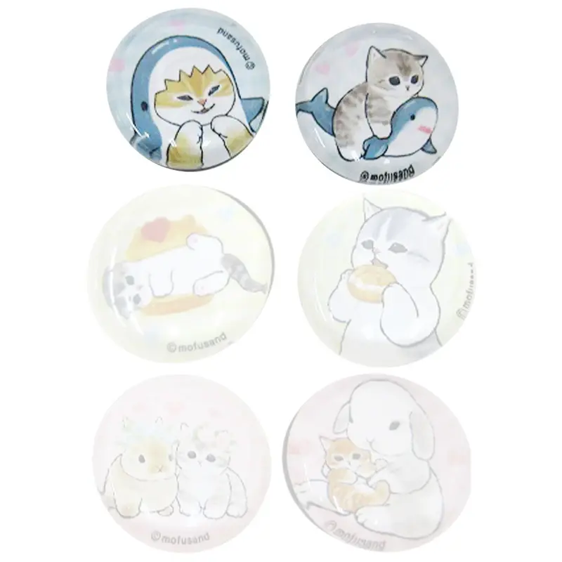Mofusand Glas Magnet-Set "Shark"