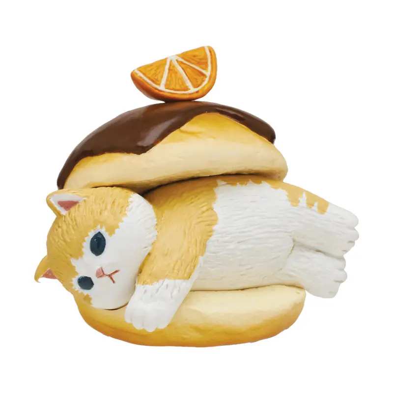 Mofusand Maritozzo Mascot Gashapon Figuren-Anhänger Chocolate Orange