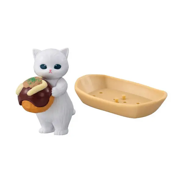 Mofusand Takoyaki Nyan Figur - Weiß - Gashapon