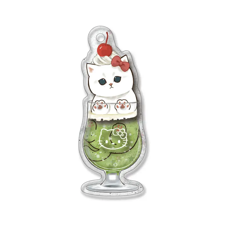 Mofusand x Sanrio Characters Gashapon Anhänger "Hello Kitty"