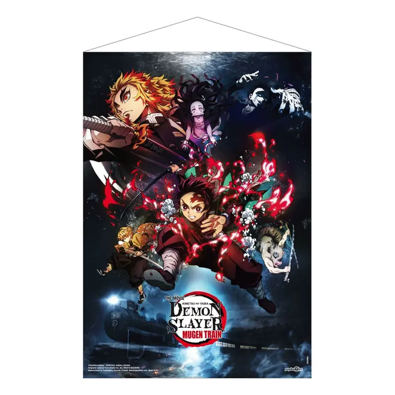 Mugen Train Key Visual Wandrolle 50 x 70 cm Demon Slayer