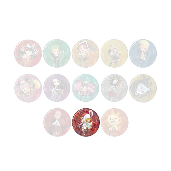 [Mugiwara Store] One Piece Film Red Holo Button Uta