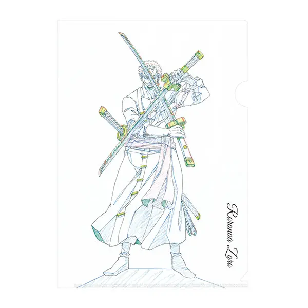 [Mugiwara Store] One Piece Illustration Works Clearfile Lorenor Zorro