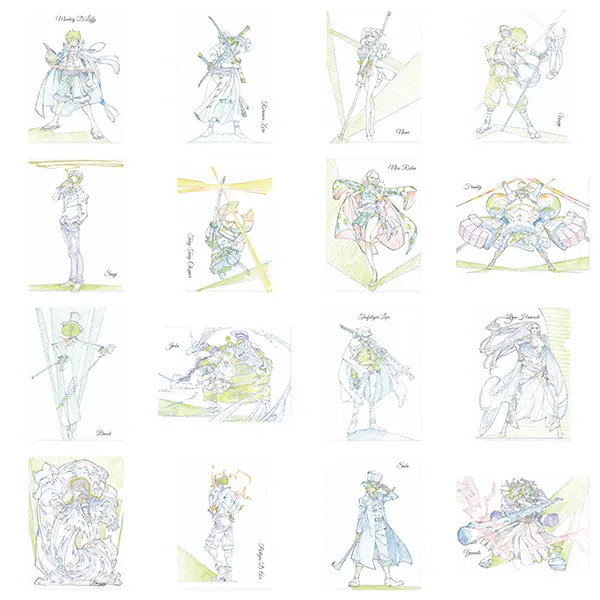 [Mugiwara Store] One Piece Illustration Works Clearfile Monkey D. Ruffy