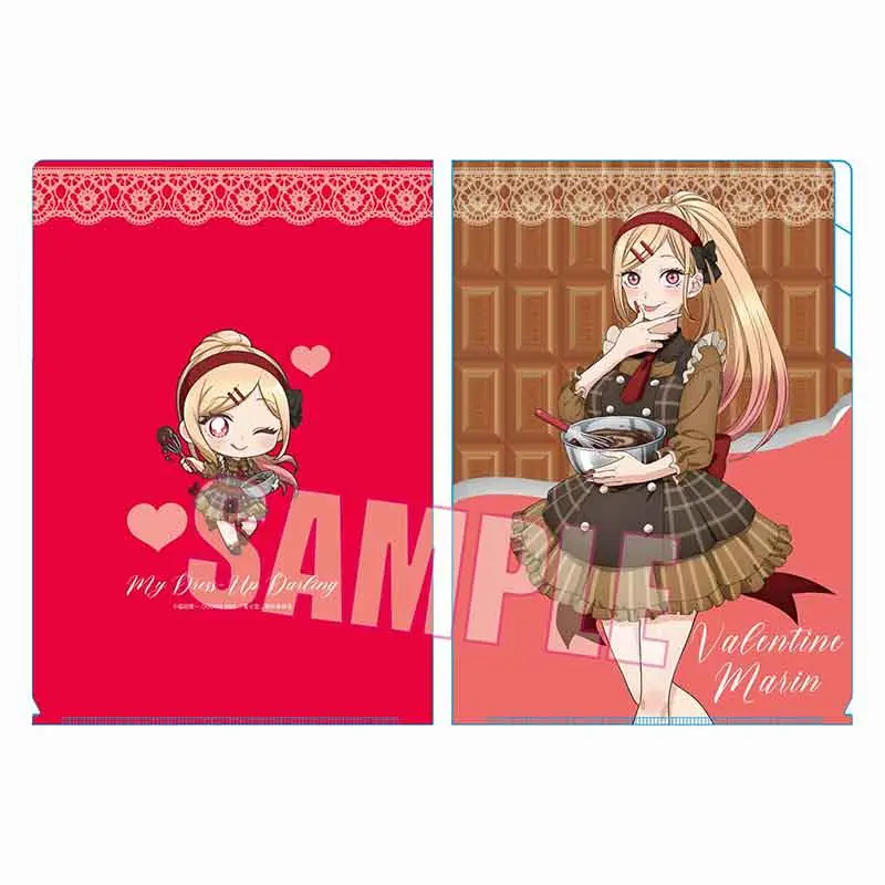 My Dress-Up Darling 3-Pocket Clearfile Marin Kitagawa (Valentine)
