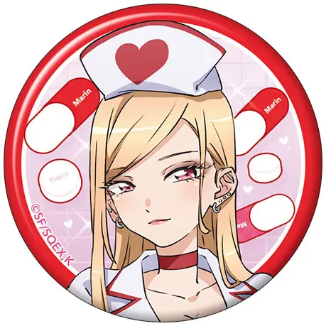 My Dress-Up Darling Marin Seven Changes Button "Nurse"