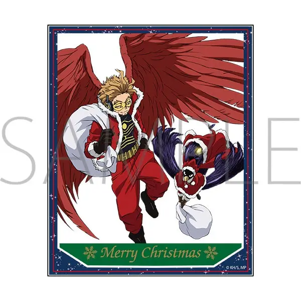 My Hero Academia Christmas 2022 Acryl-Platte Hawks & Fumikage