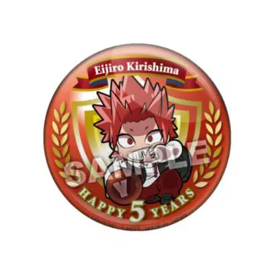 My Hero Academia Pita! Defome Happy 5 Years Button Eijiro Kirishima