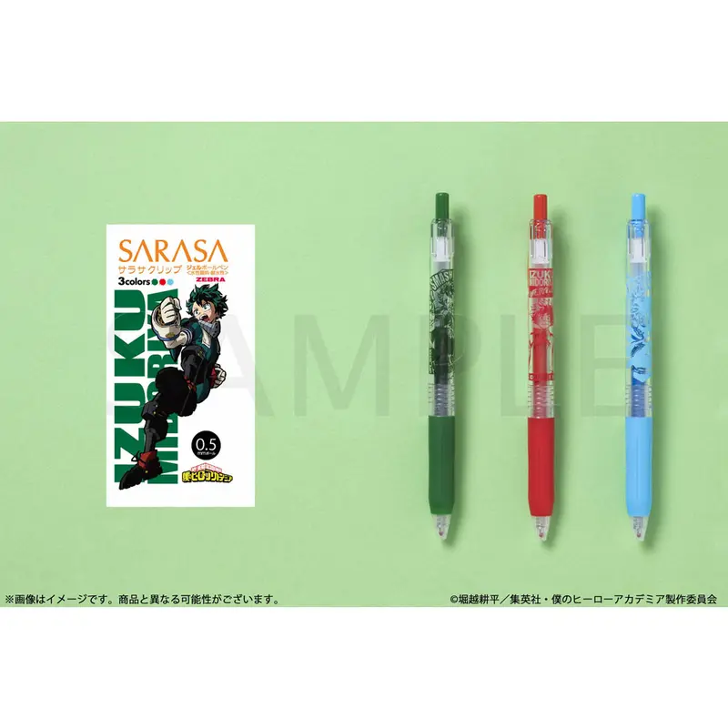My Hero Academia Sarasa Clip Stifte 3er-Set Izuku Midoriya