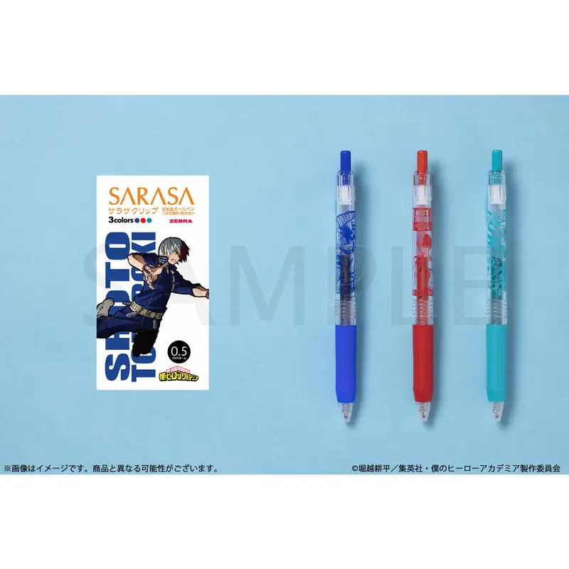 My Hero Academia Sarasa Clip Stifte 3er-Set Shoto Todoroki