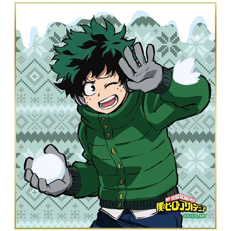 My Hero Academia Snow Ball Fight Shikishi Izuku Midoriya
