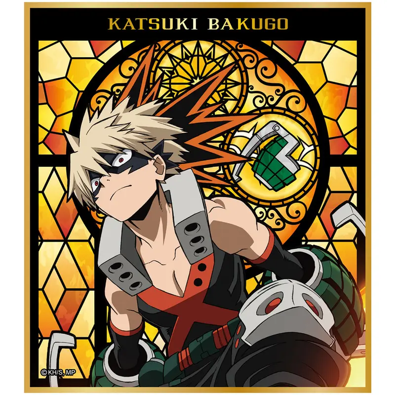 My Hero Academia Stained Glass Gilding Shikishi Katsuki Bakugo