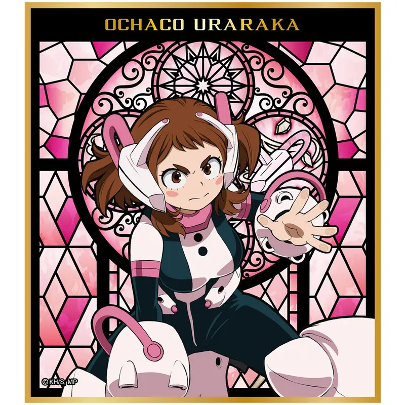 My Hero Academia Stained Glass Gilding Shikishi Ochaco Uraraka