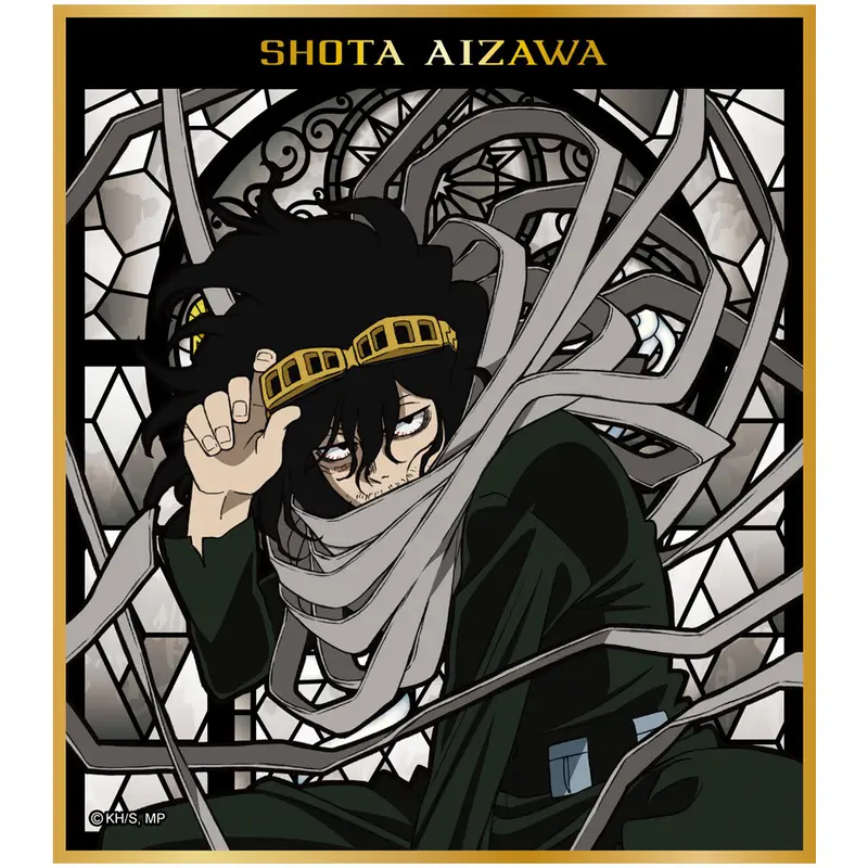 My Hero Academia Stained Glass Gilding Shikishi Shota Aizawa