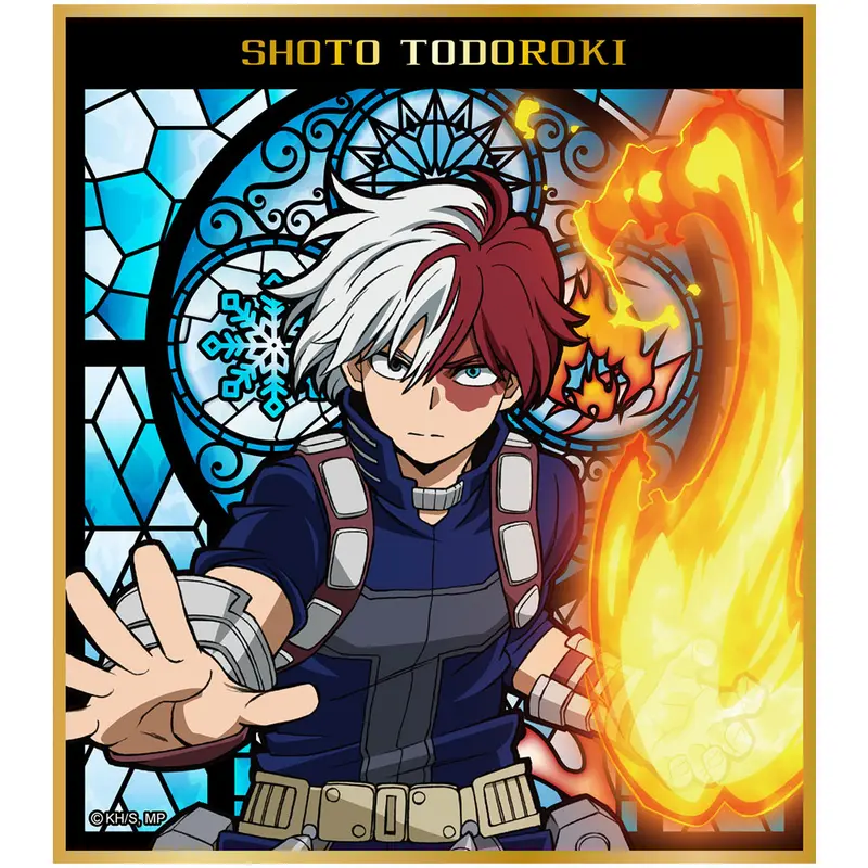 My Hero Academia Stained Glass Gilding Shikishi Shoto Todoroki