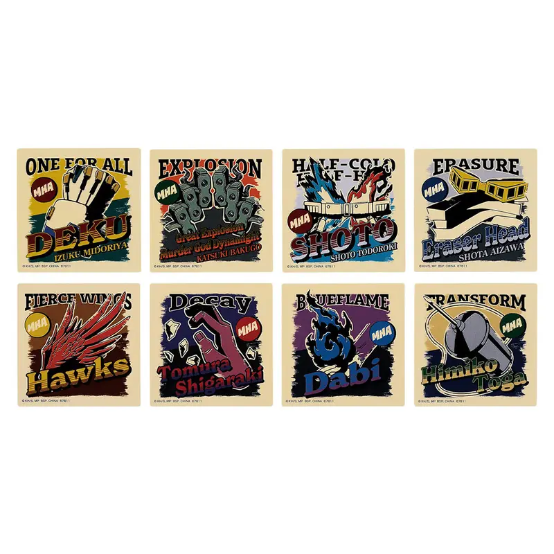 My Hero Academia Sticker-Set - Retro Style - Conflicting Feelings Kuji