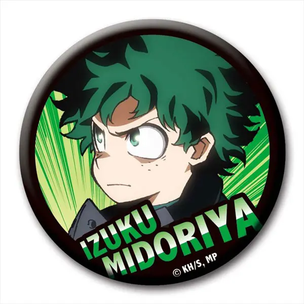 My Hero Academia Trading Button Hero VS Villain Izuku Midoriya
