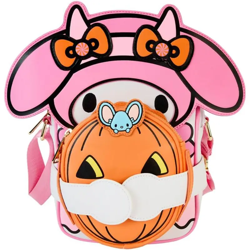 My Melody Devil Umhängetasche, Sanrio, mit Kürbislaternentasche - Loungefly