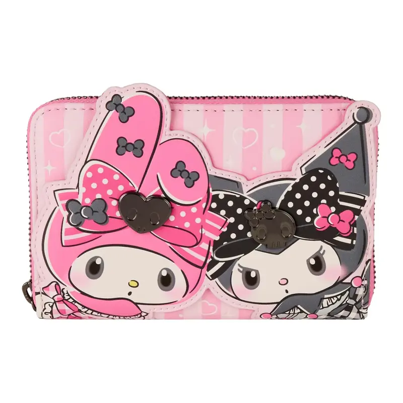 My Melody & Kuromi Portemonnaie mit Reißverschluss, Sanrio Geldbörse - Loungefly