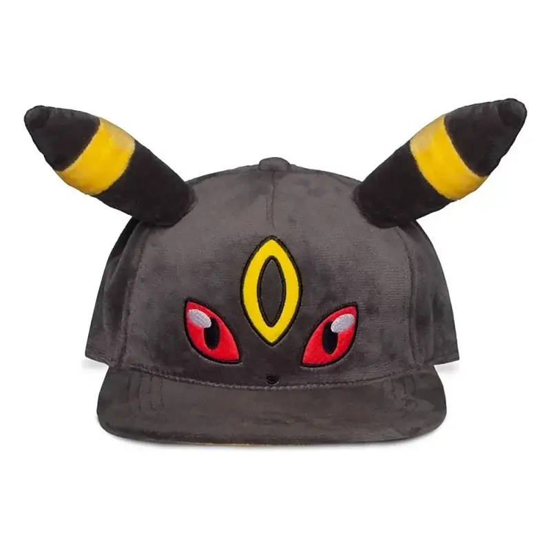 Nachtara Umbreon Plüsch-Snapback mit Ohren, Pokémon Kappe - Difuzed